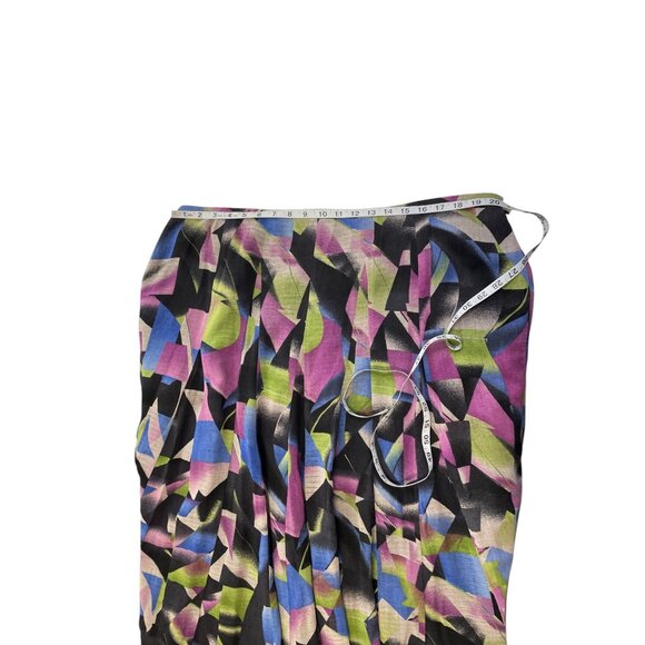 Jones New York 22W Pleated Midi Skirt Abstract Multicolor Print - Picture 8 of 9